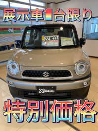 大人気車種クロスビー！展示車１台限り特別価格です！！！